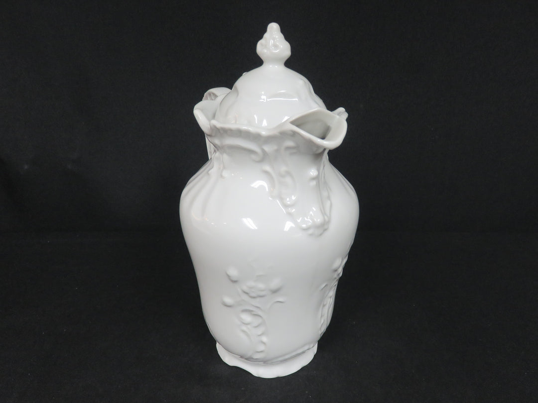 Vintage White Coffee Pot