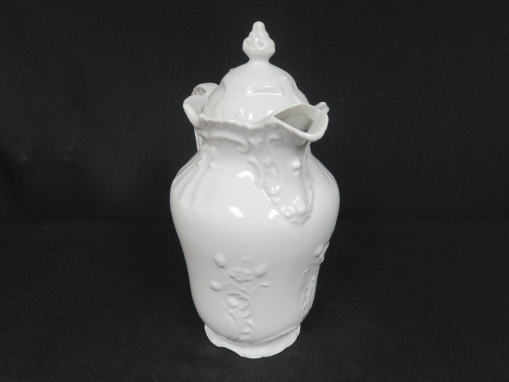 Vintage White Coffee Pot