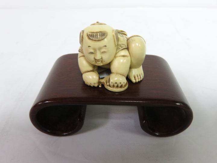 Japanese Netsuke Figure on Stand