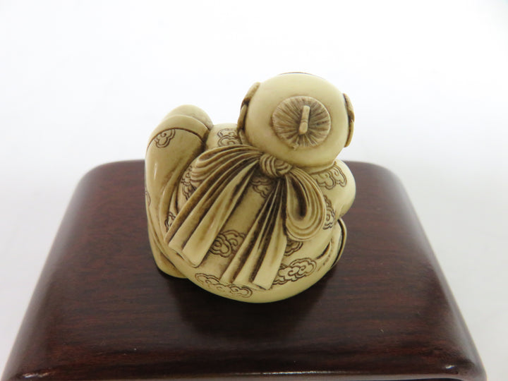 Japanese Netsuke Figure on Stand