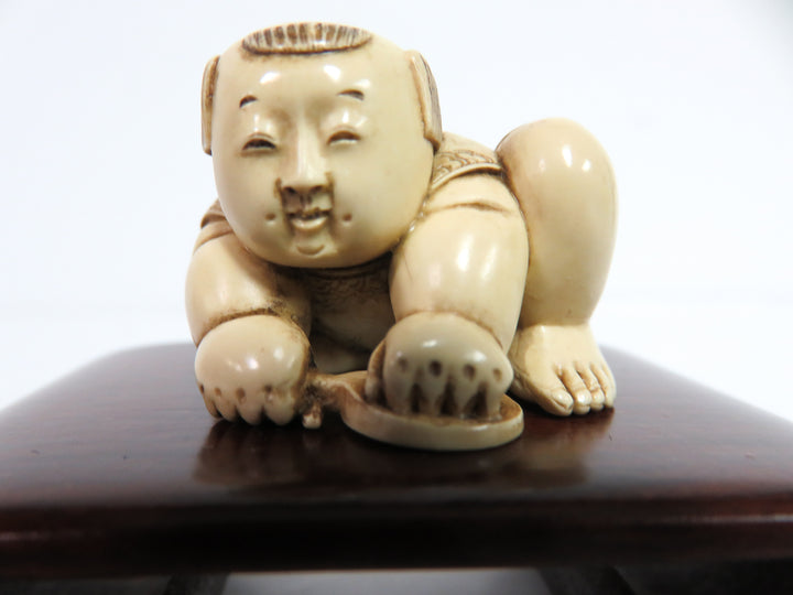 Japanese Netsuke Figure on Stand
