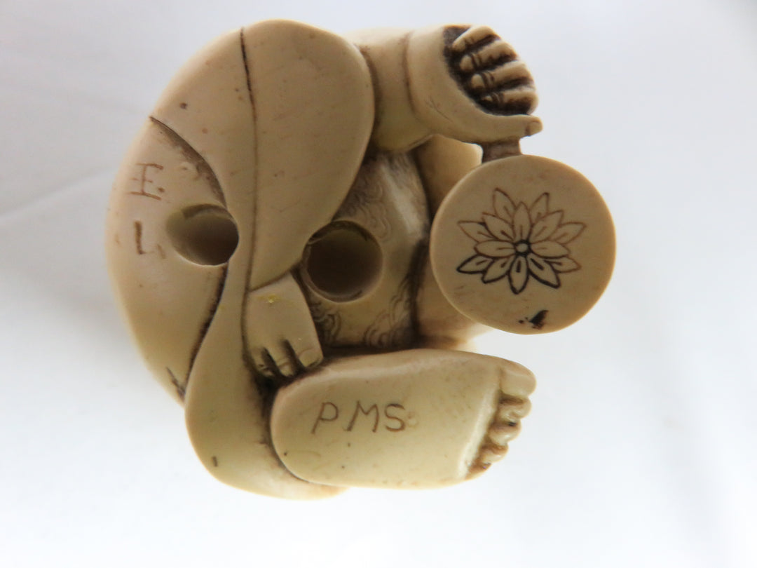 Japanese Netsuke Figure on Stand