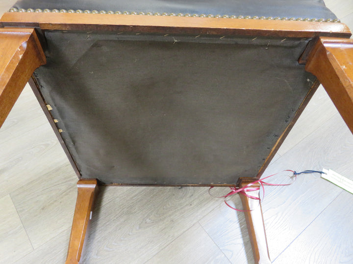 Black Leather Ottoman