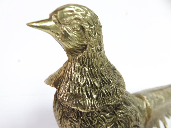 Vintage Brass Pheasants