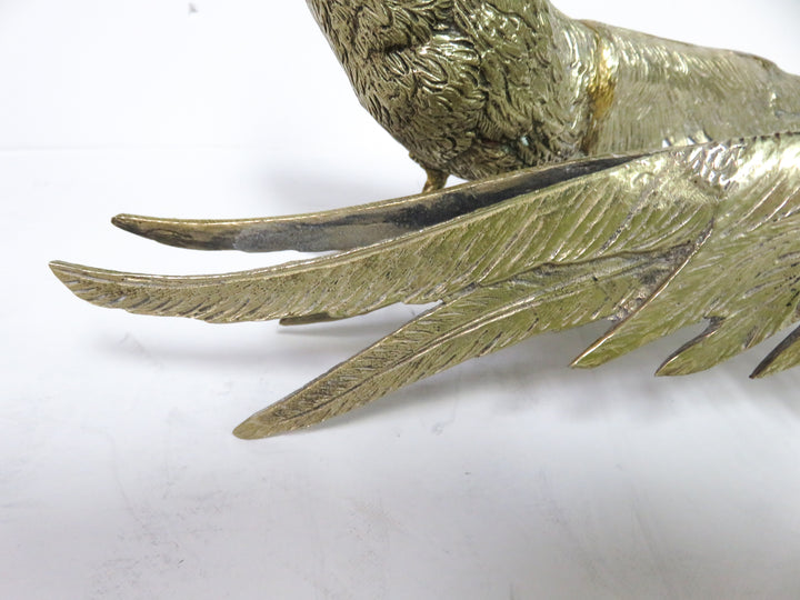 Vintage Brass Pheasants