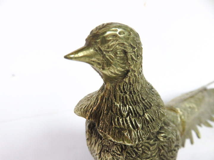 Vintage Brass Pheasants