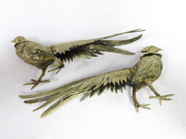 Vintage Brass Pheasants