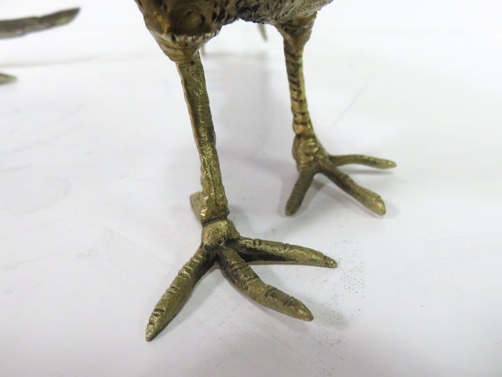 Vintage Brass Pheasants