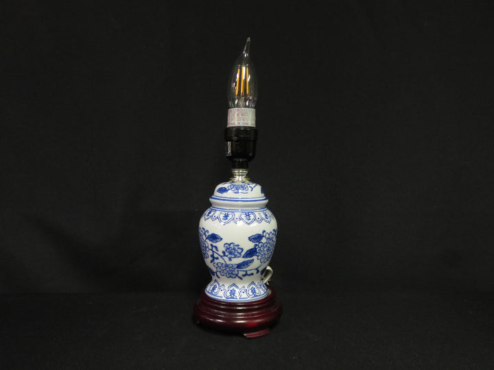 Blue and White Accent Lamp