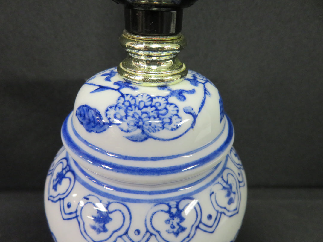 Blue and White Accent Lamp