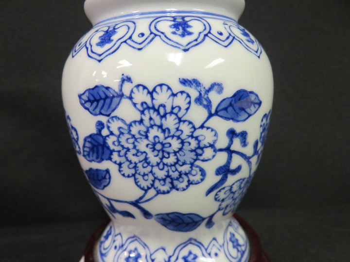 Blue and White Accent Lamp