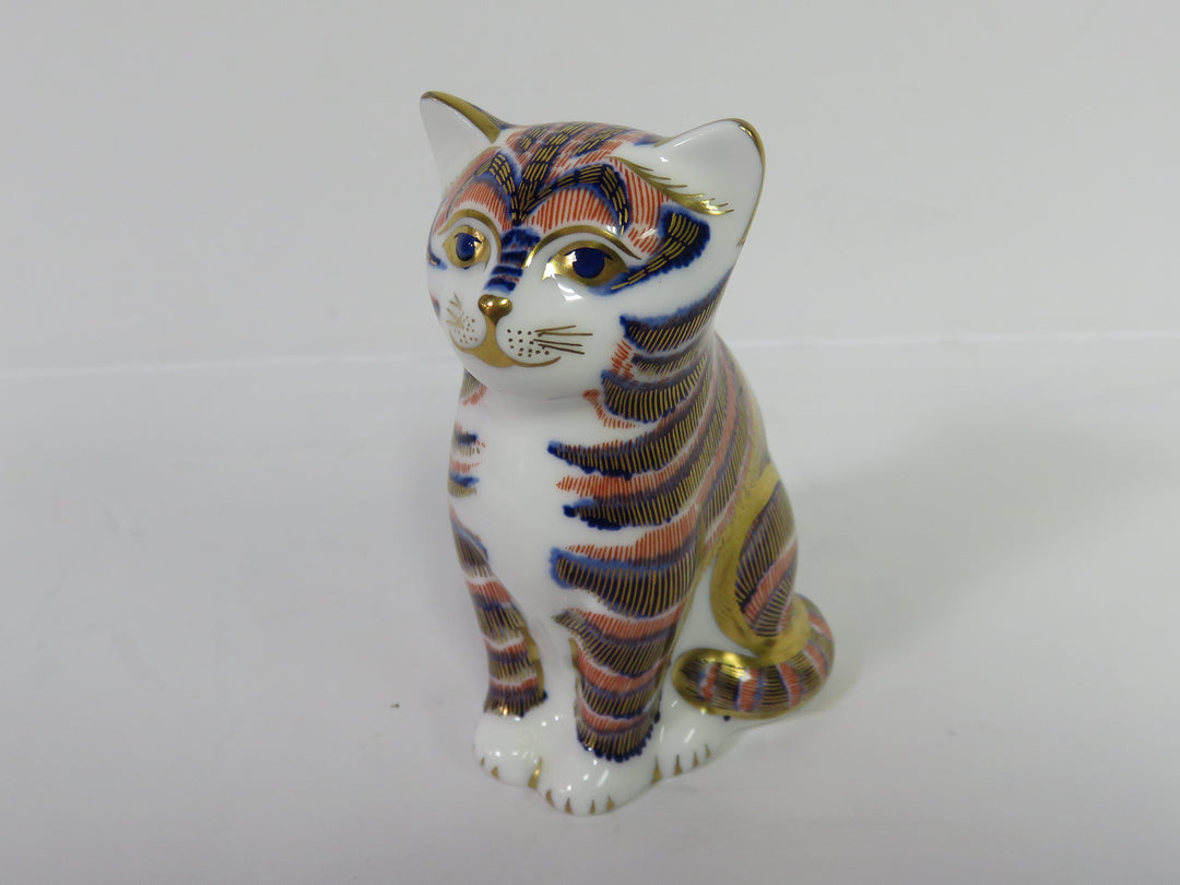 Royal Crown Derby Cat Figurine