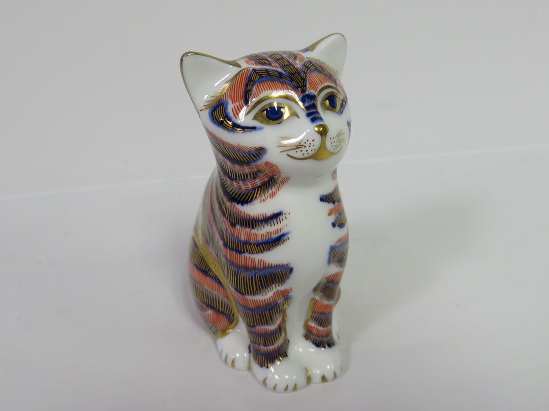 Royal Crown Derby Cat Figurine