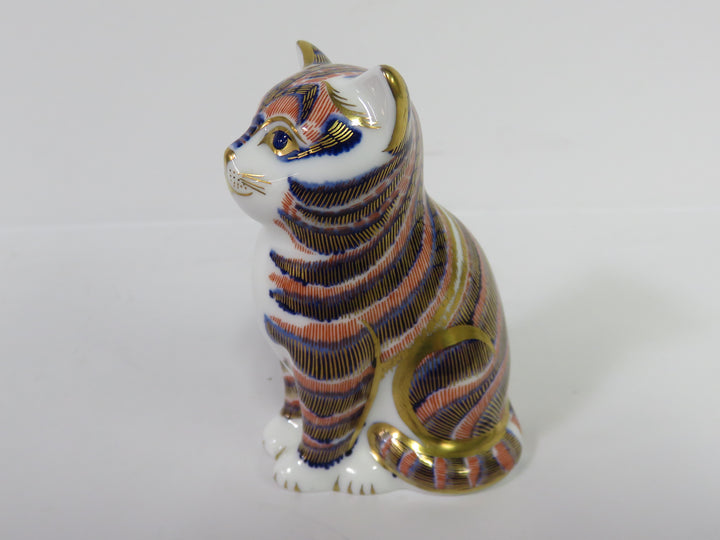 Royal Crown Derby Cat Figurine