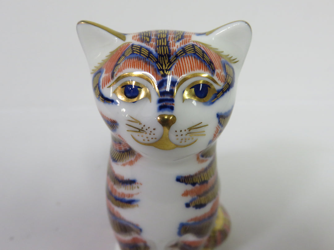 Royal Crown Derby Cat Figurine