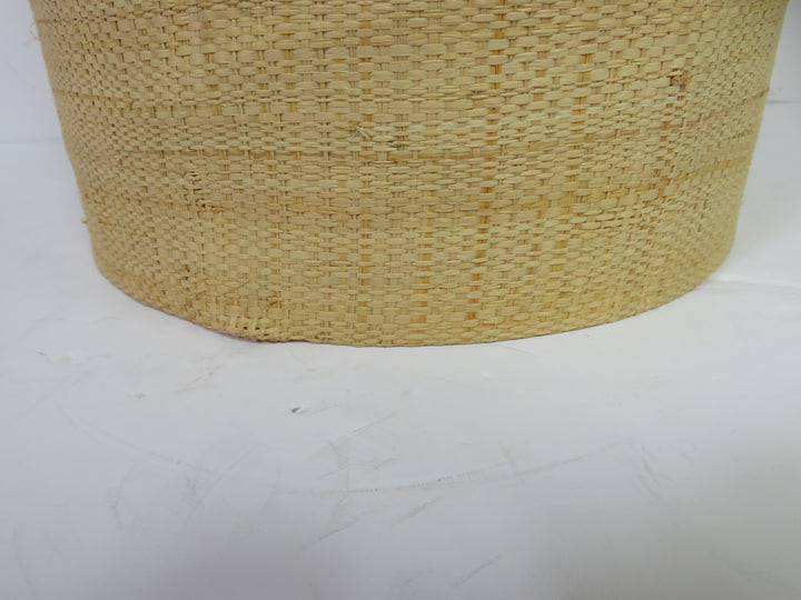 MCM Grass Cloth Ice Bucket & Tongs
