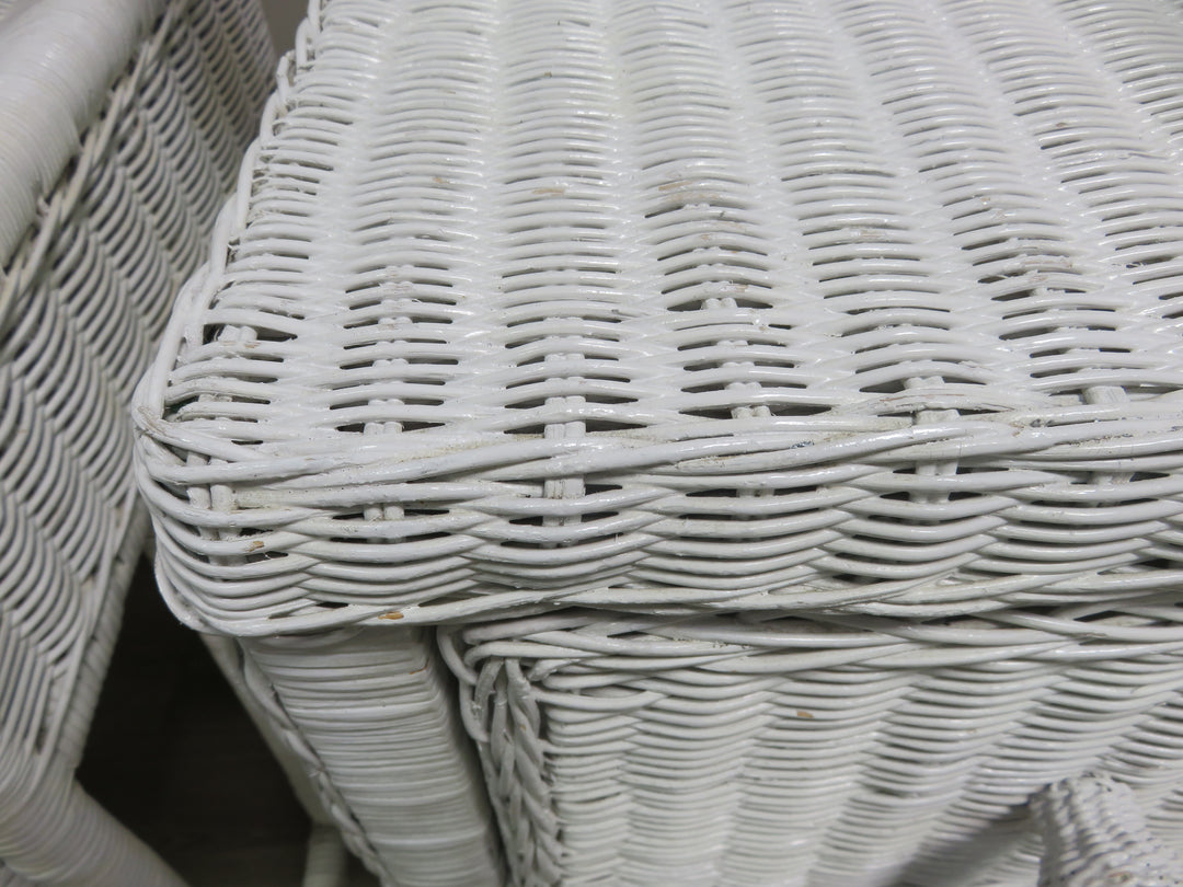 White Wicker Chest