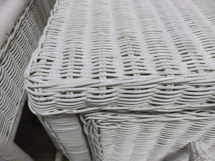 White Wicker Chest