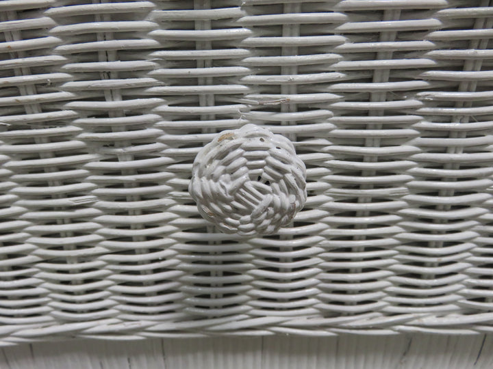 White Wicker Chest