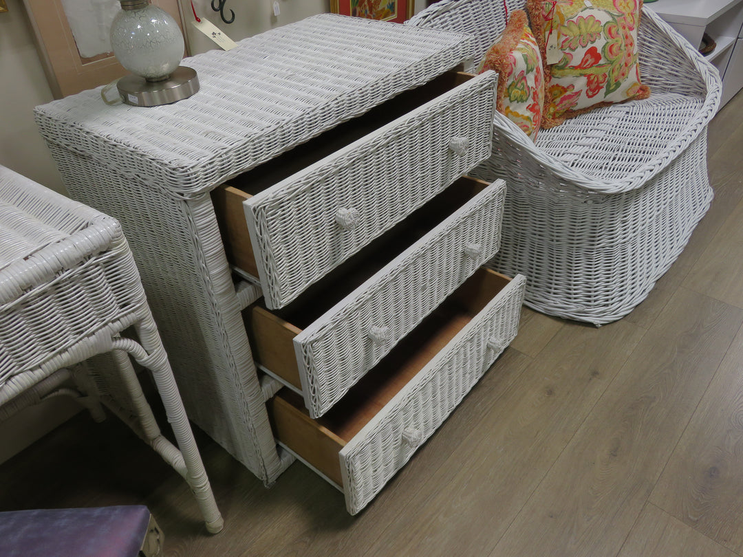 White Wicker Chest
