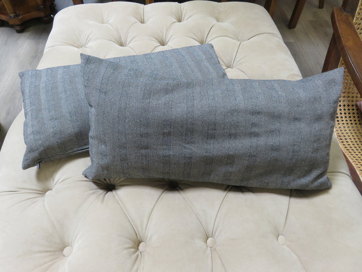 Pair of Herringbone Throw Pillows