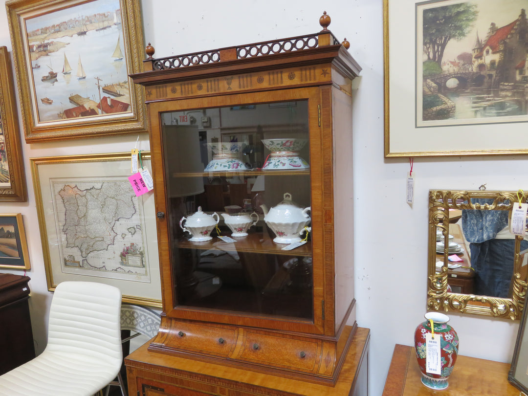 Antique Biedermeier-Style Secretary Desk