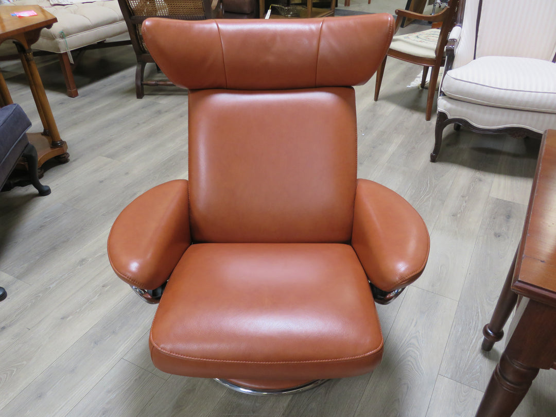 Ekornes Stressless Jazz Recliner & Ottoman