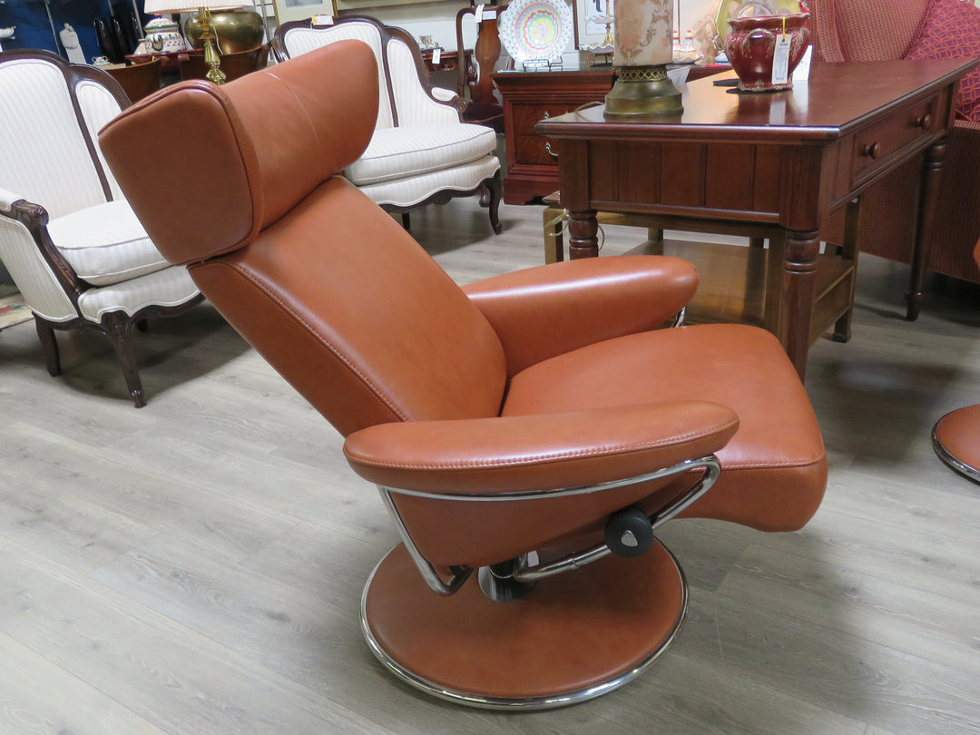 Ekornes Stressless Jazz Recliner & Ottoman
