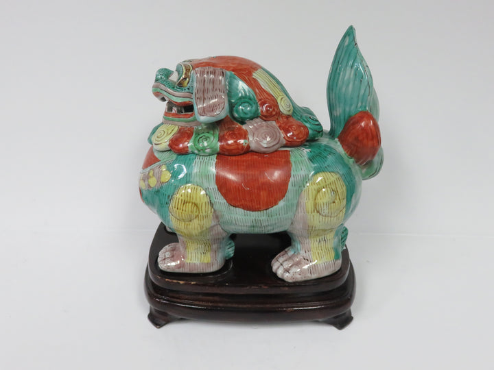Temple Lion Censer on Stand