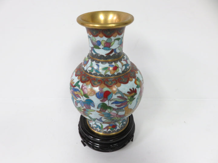 Cloisonne Vase on Stand