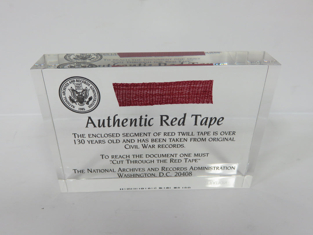 RED Tape Paperweight