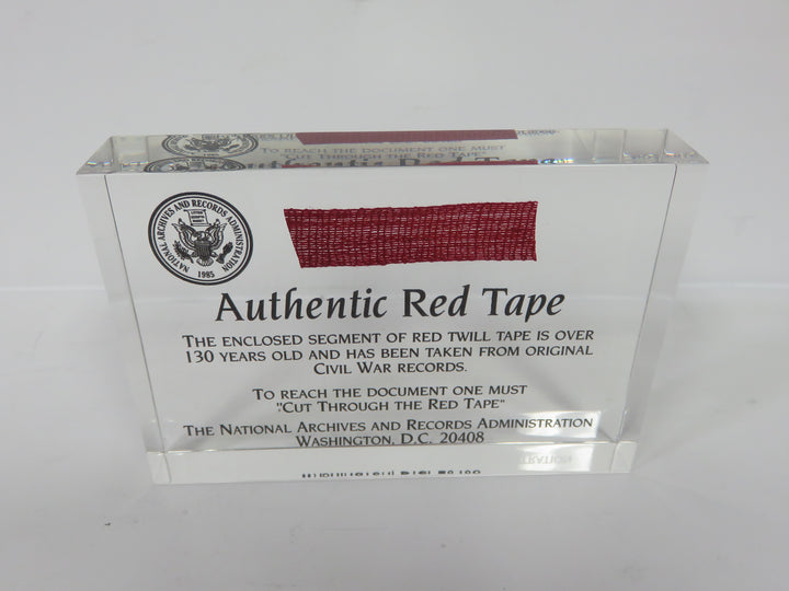 RED Tape Paperweight