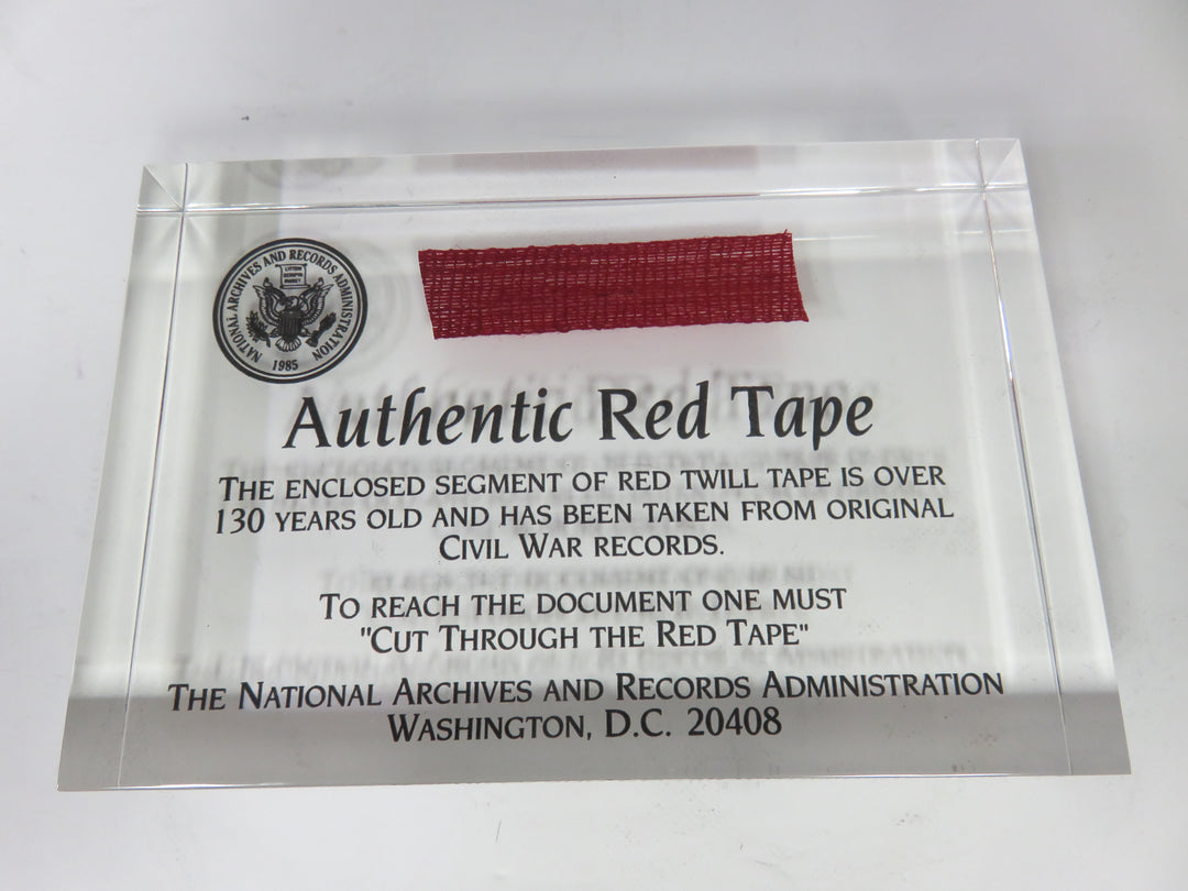 RED Tape Paperweight