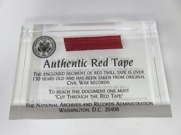 RED Tape Paperweight