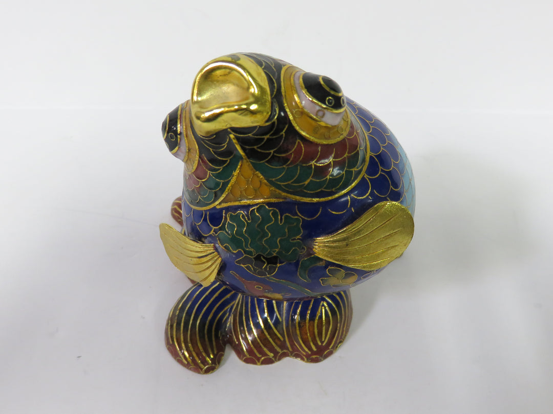 Cloisonne Enameled Fish Figurine