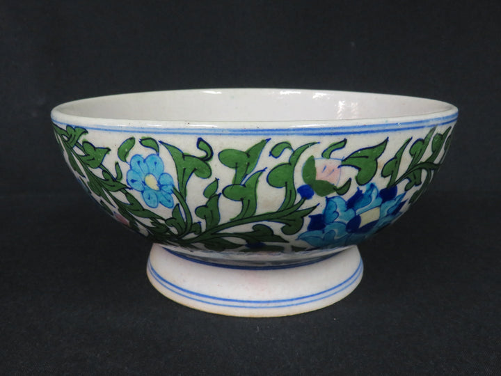 Floral & Vine Footed Bowl