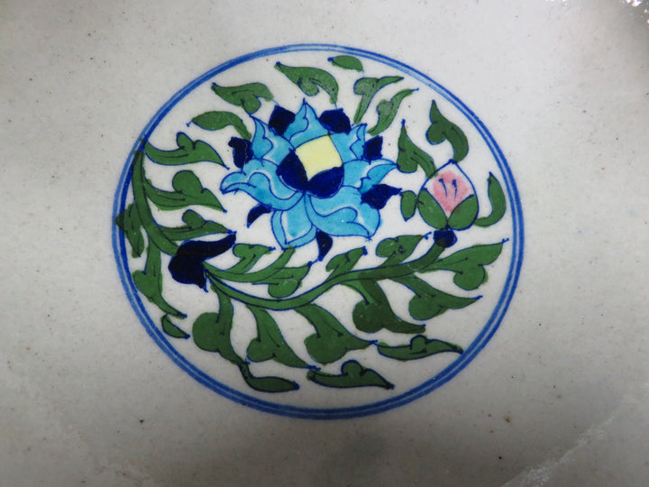 Floral & Vine Footed Bowl