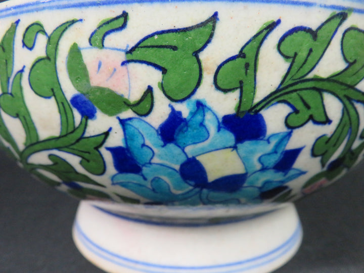 Floral & Vine Footed Bowl