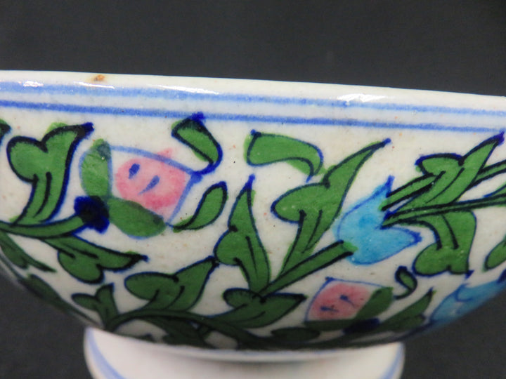 Floral & Vine Footed Bowl