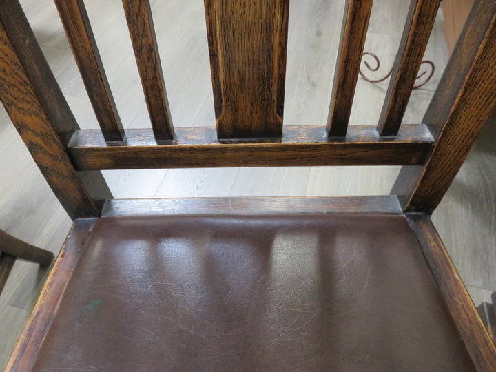 Two Vintage Wooden Side Chairs