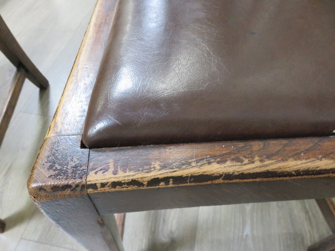 Two Vintage Wooden Side Chairs