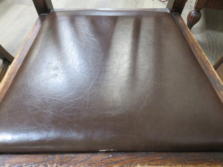 Two Vintage Wooden Side Chairs