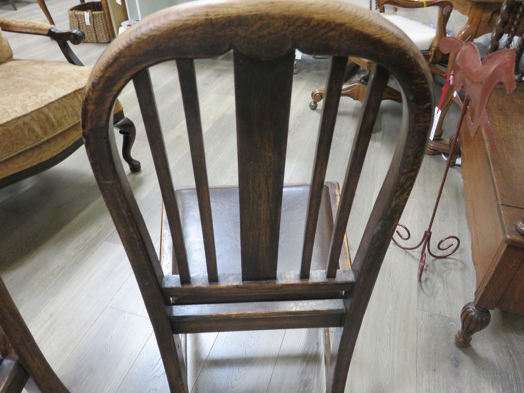 Two Vintage Wooden Side Chairs