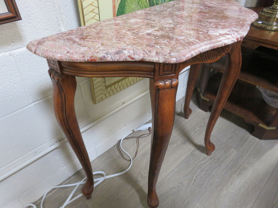 Vintage Demilune Console Table