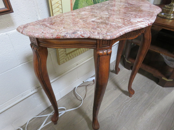 Vintage Demilune Console Table