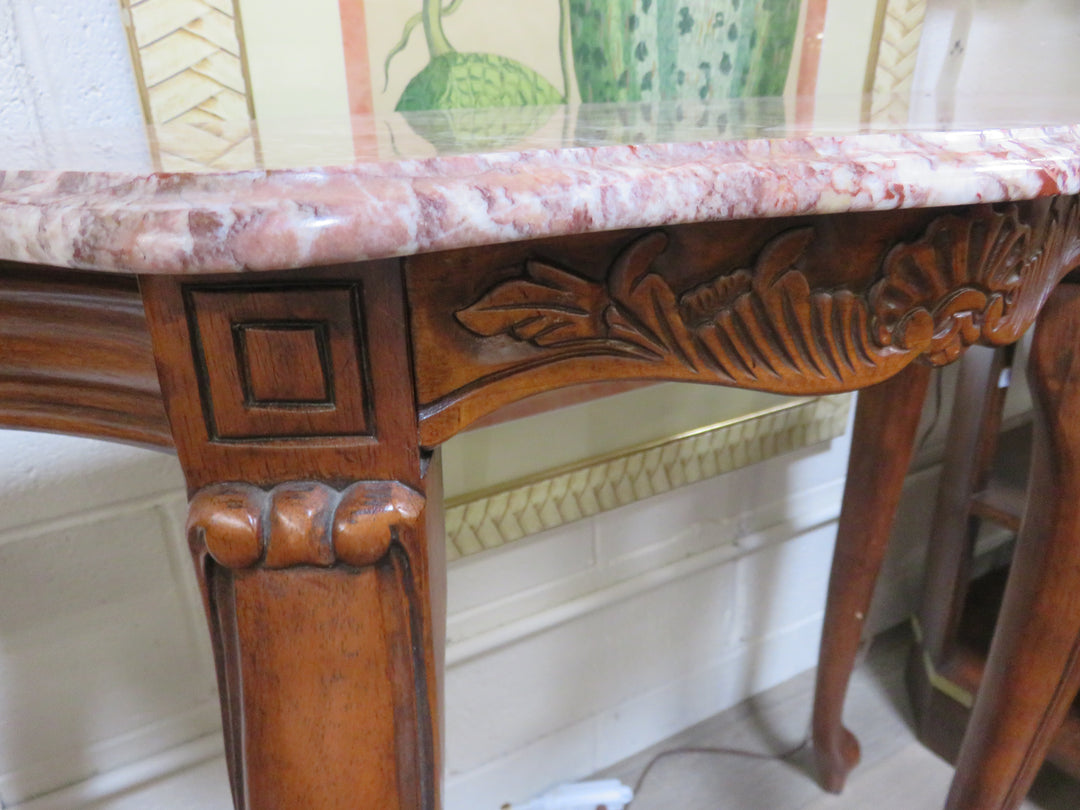 Vintage Demilune Console Table
