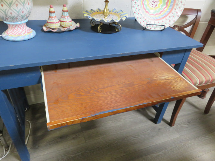 Blue Painted Desk