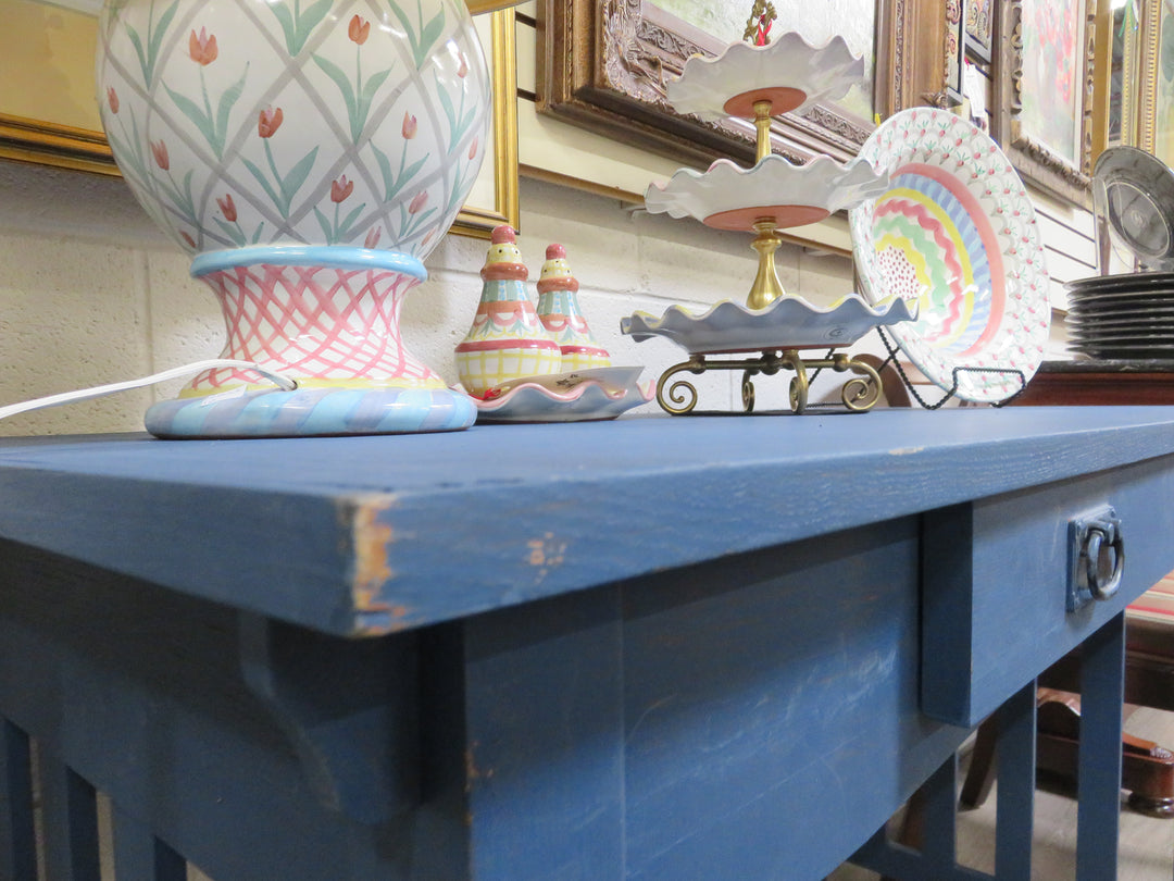 Blue Painted Desk
