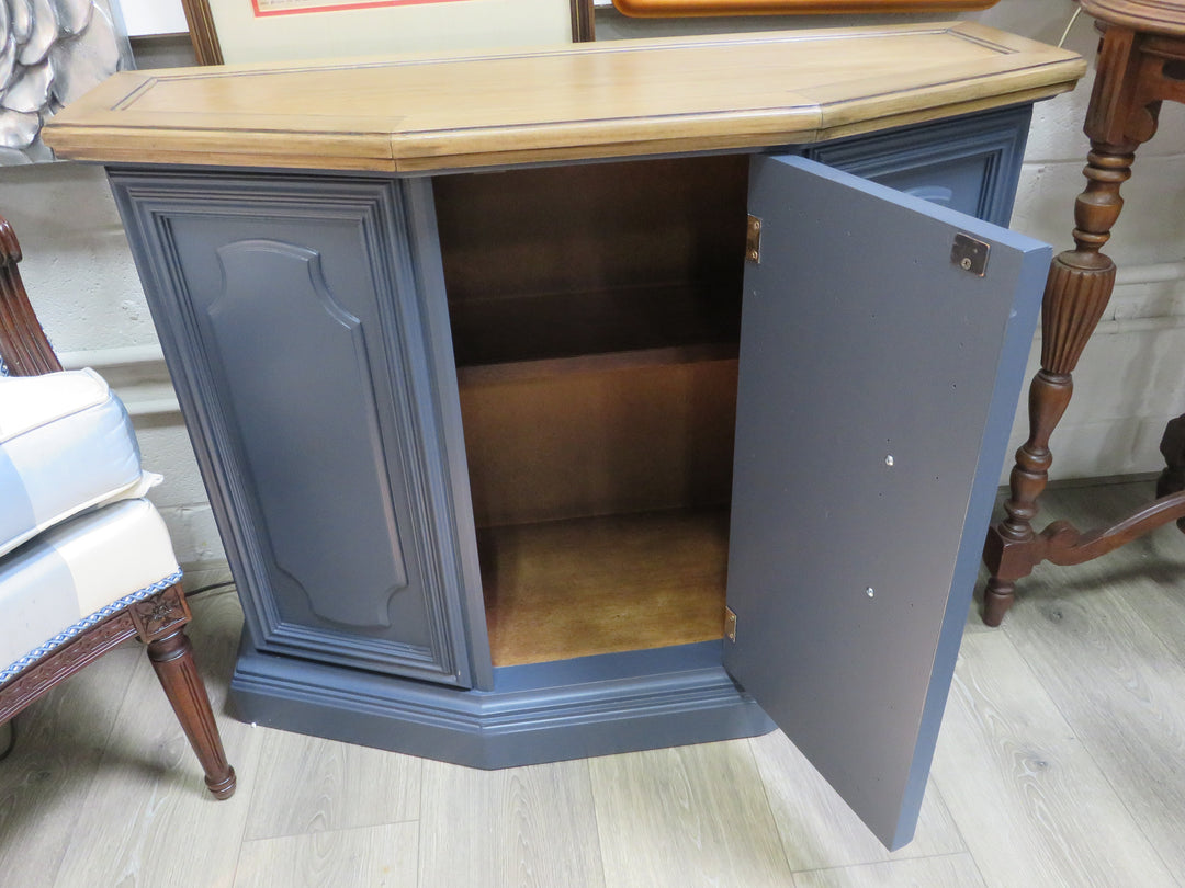 Blue Painted Storage Cabinet