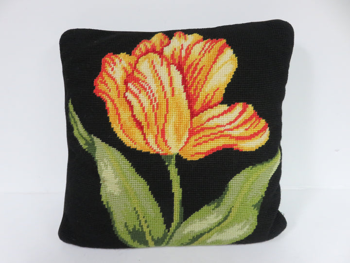 Needlepoint Throw Pillow